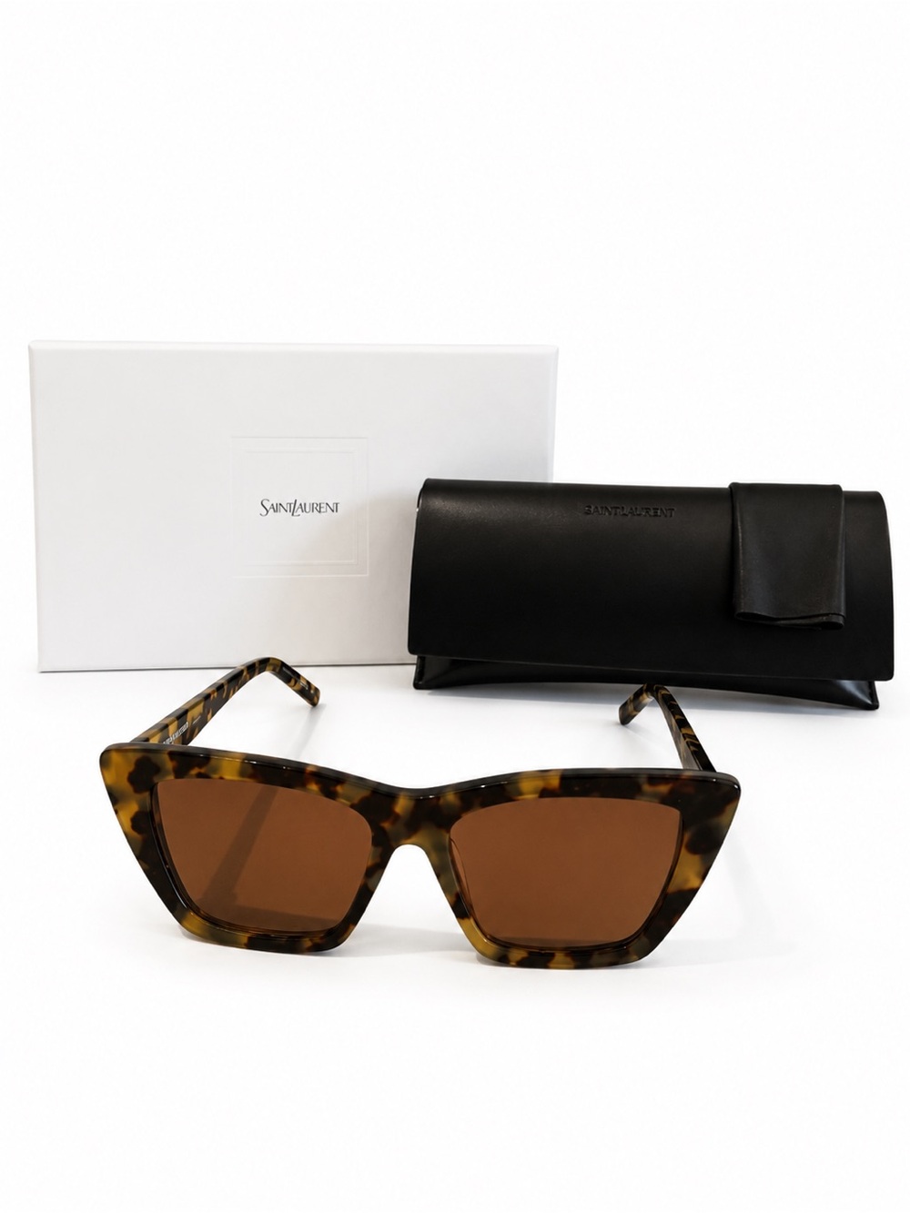 Saint Laurent SL 276 MICA Havana Tortoise Sunglasses - Hailey Bieber Favorite - Picture 2 of 7
